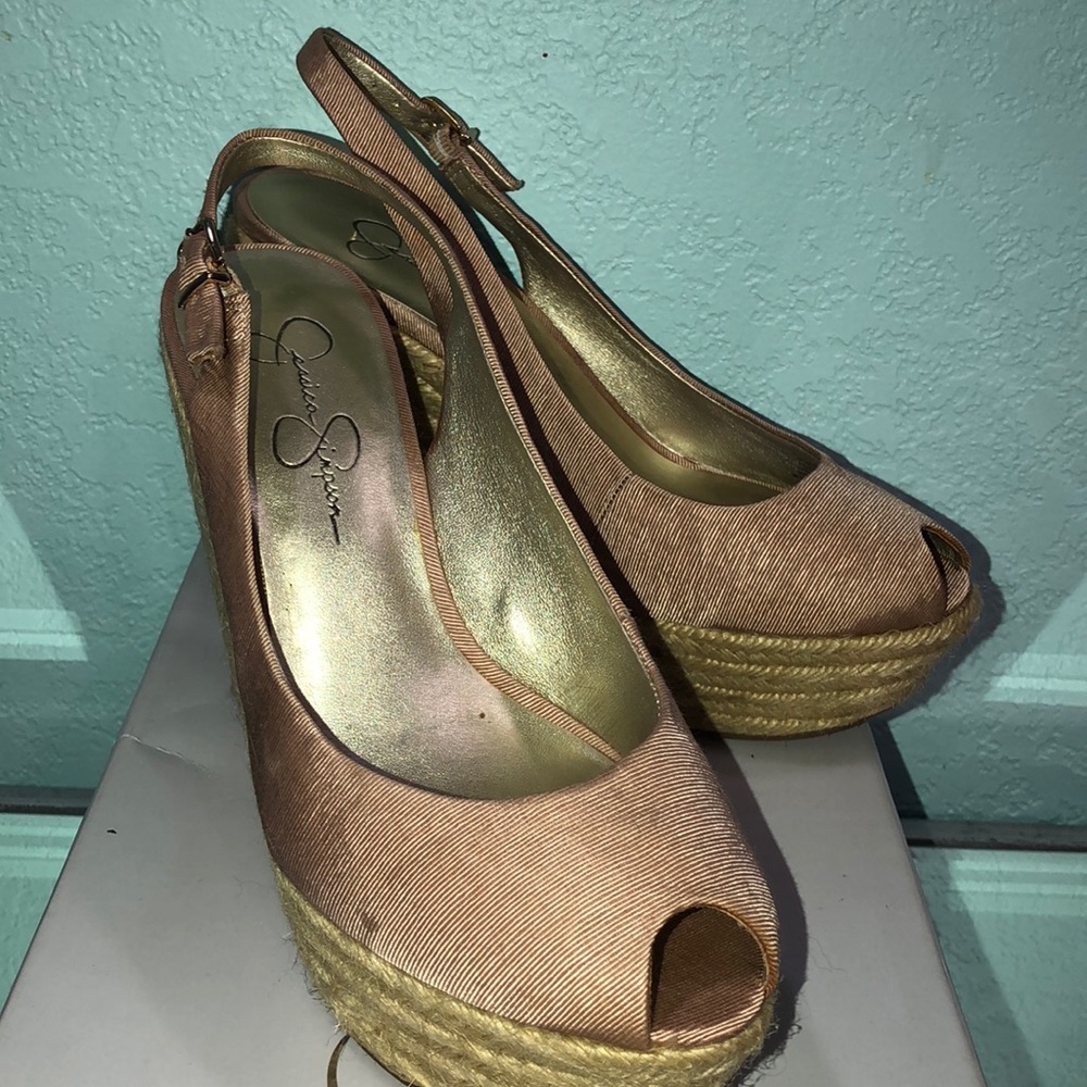 Jessica Simpson sesame colored espadrilles - Picture 2 of 8